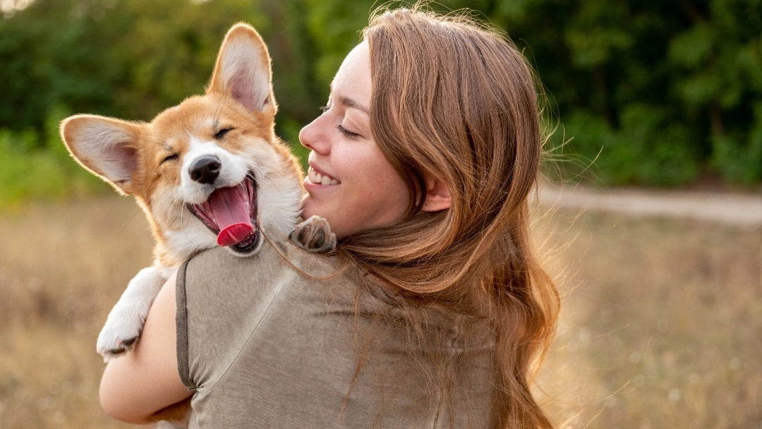 Woman with dog