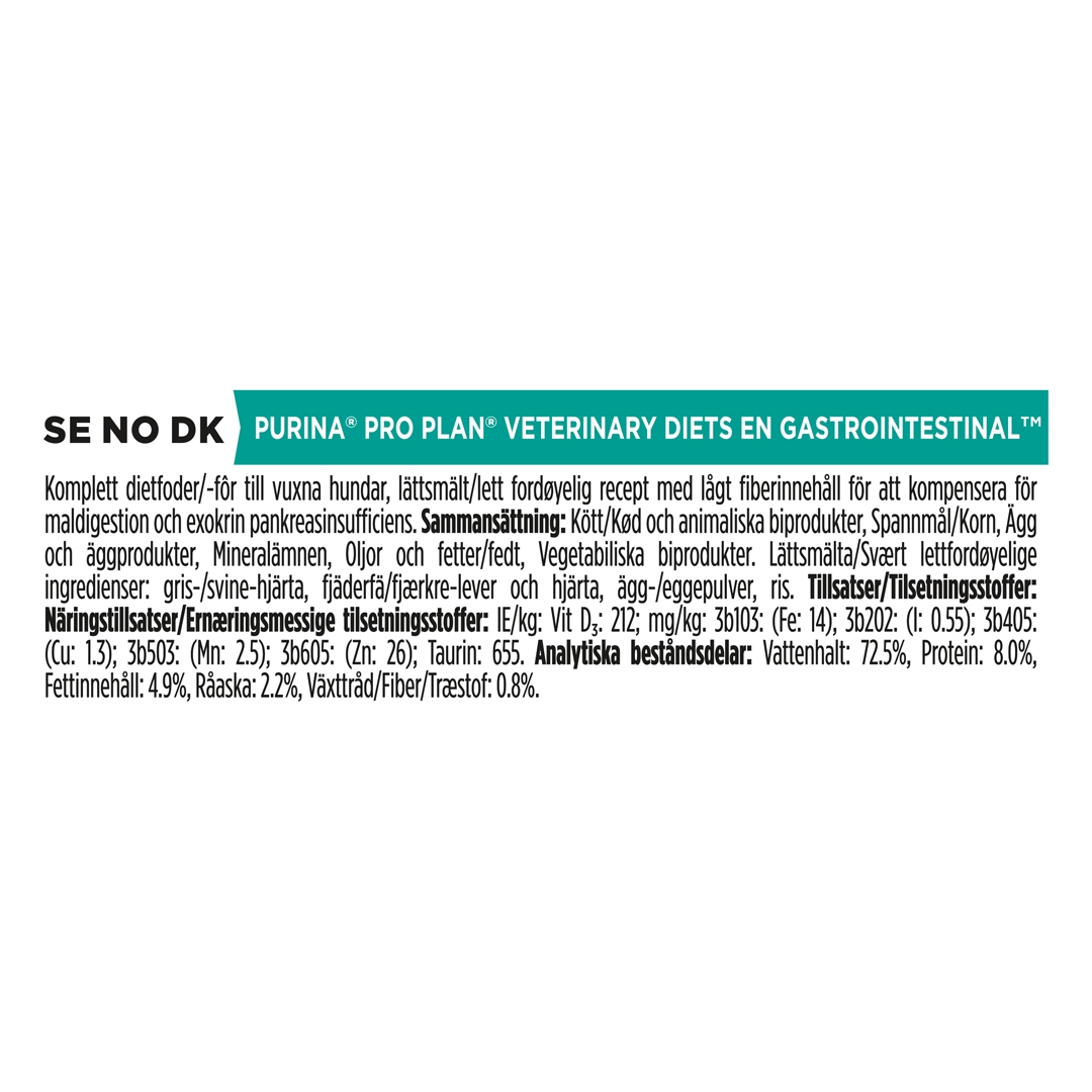 PRO PLAN VETERINARY DIETS EN Gastrointestinal Wet Dog Food