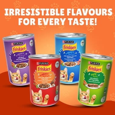 Friskies in Pate with Beef and Vegetables Wet Cat Food