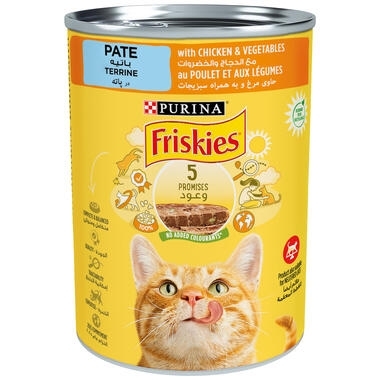 Friskies in Pate with Chicken and Vegetables Wet Cat Food