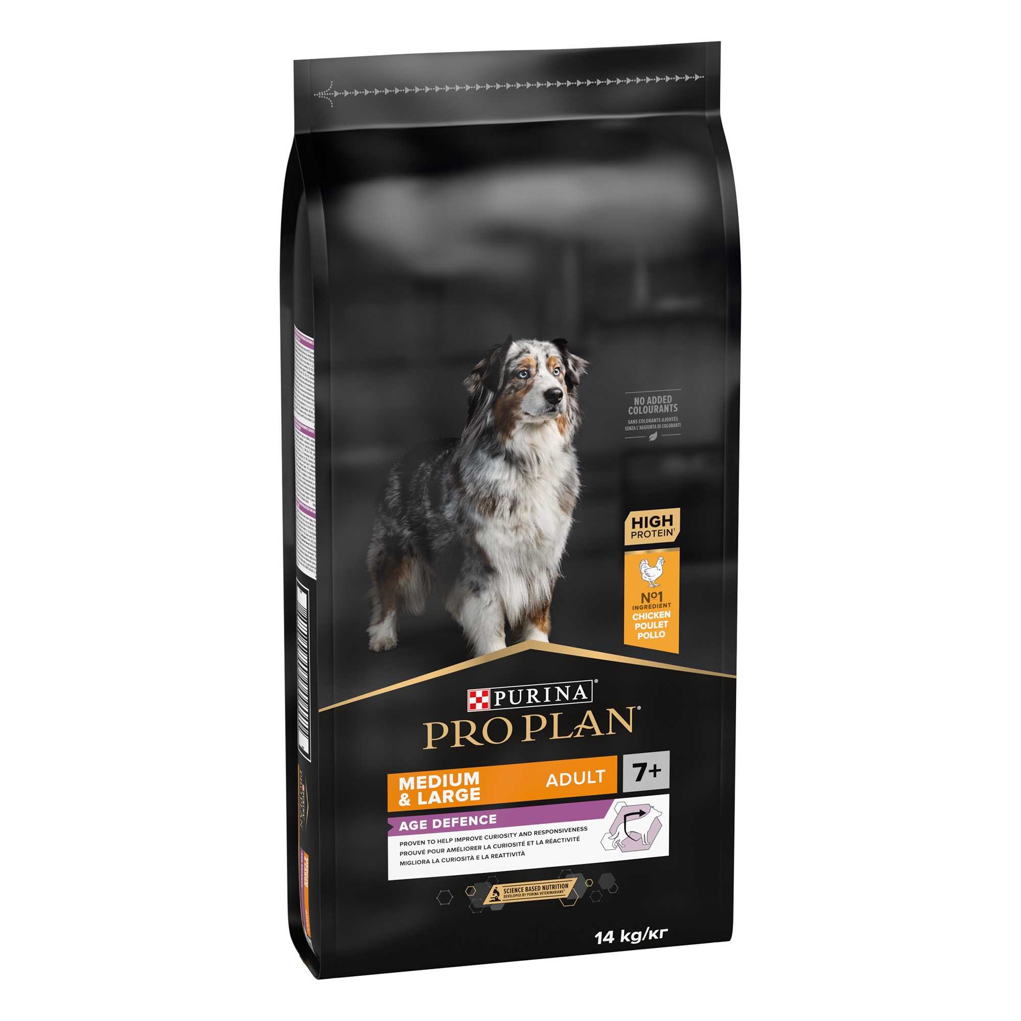 Purina Pro Plan Age Defence Medium and Large Senior 7+, Dry Dog food with Chicken