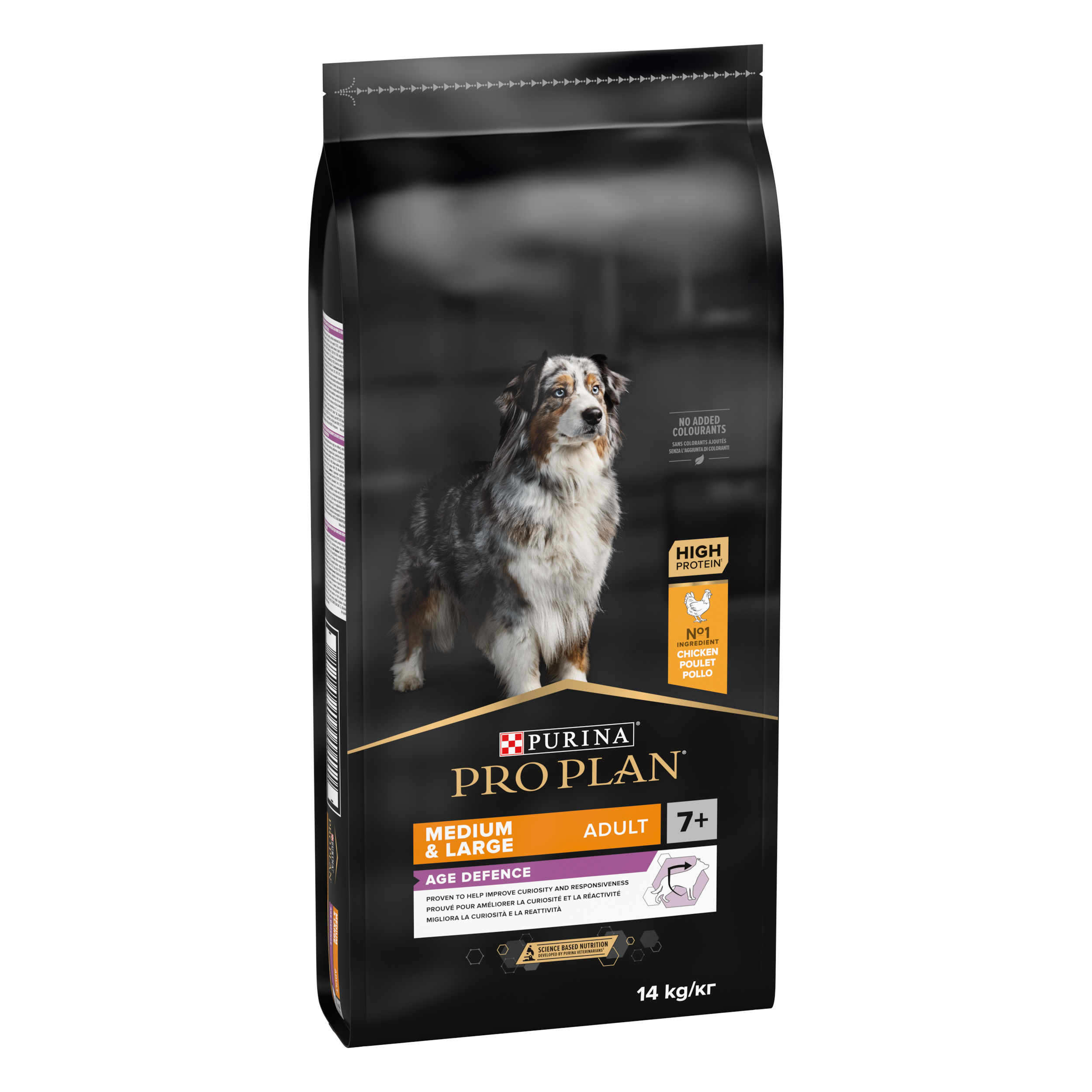 Purina Pro Plan Age Defence Medium and Large Senior 7+, Dry Dog food with Chicken
