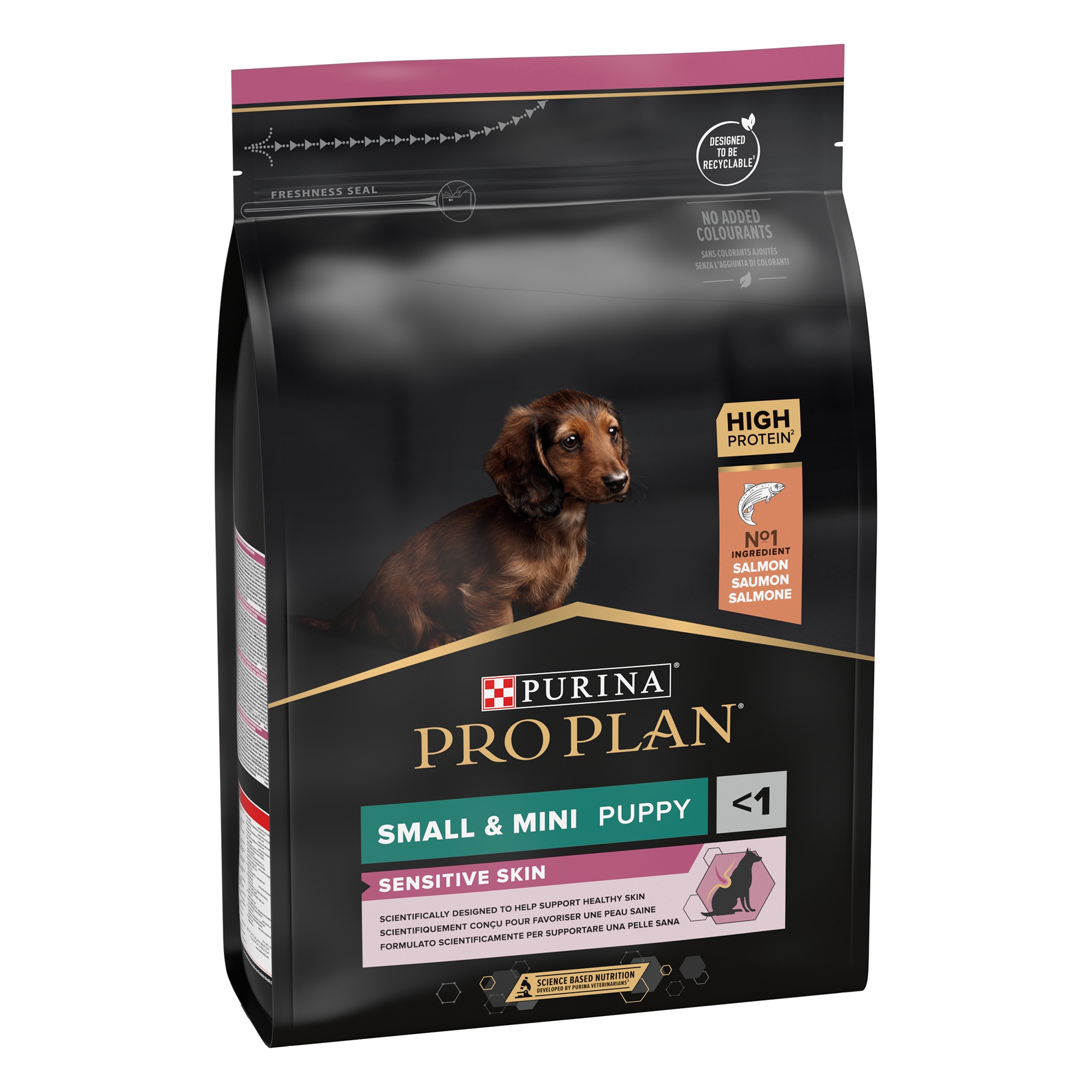 Purina Pro Plan Sensitive Skin Dog Food - Medium and Large Senior 7+, Dry Dog food with Salmon