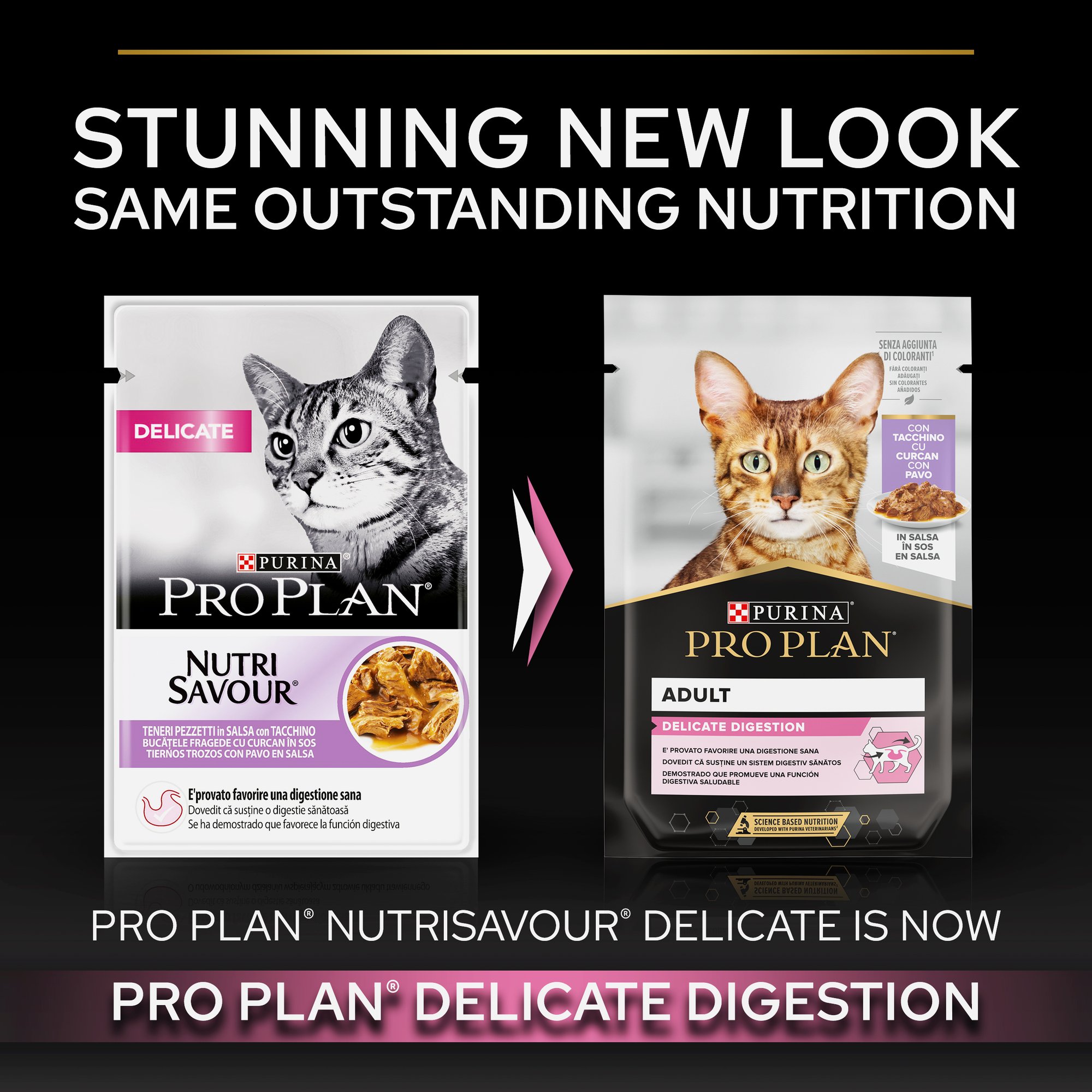 Purina Pro Plan Delicate Digestion Wet Cat Food, Turkey in Gravy