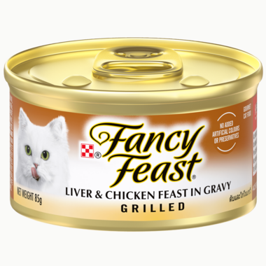 Fancy Feast Grilled Liver & Chicken Feast in Gravy Gourmet Cat Food 85g