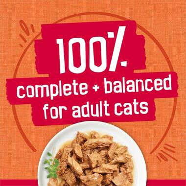 Friskies Prime Filets Chicken & Tuna Dinner in Gravy Wet Cat Food 156g