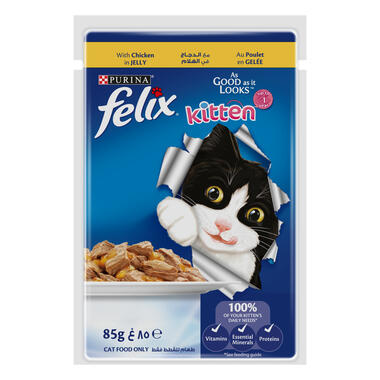 FELIX As Good As It Looks Kitten Chicken in Jelly Wet Cat Food 85g