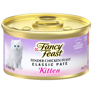 Fancy Feast Classic Pate Kitten Tender Chicken Feast Gourmet Cat Food 85g