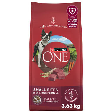 Purina ONE® Small Bites Beef & Rice Formula, 8 LB (3.63 kg)