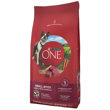 Purina ONE® Small Bites Beef & Rice Formula, 8 LB (3.63 kg)
