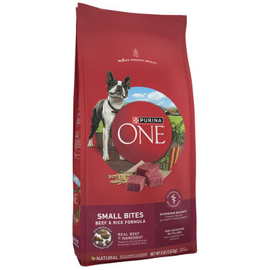 Purina ONE® Small Bites Beef & Rice Formula, 8 LB (3.63 kg)