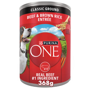 Purina ONE® Classic Ground Beef & Brown Rice Entrée, 0.8 LB (368 g)