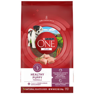 Purina ONE® +Plus Healthy Puppy Formula, 3lb (1.36 kg)