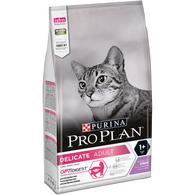 Purina Pro Plan Adult Delicate Digestion, Dry Cat Food with Turkey