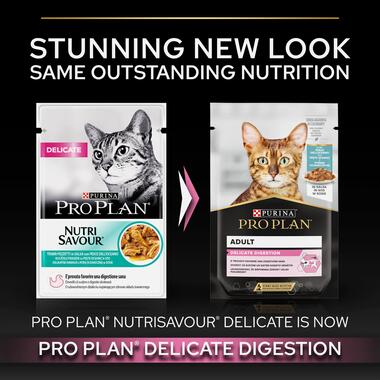 Purina Pro Plan Delicate Wet Cat Food, Oceanfish in Gravy