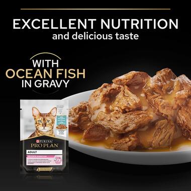 Purina Pro Plan Delicate Wet Cat Food, Oceanfish in Gravy