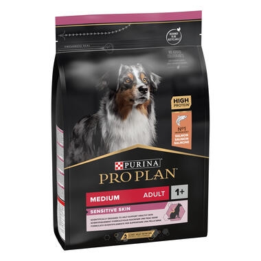Purina Pro Plan Sensitive Skin Medium Adult, Dry Dog food with Salmon, 14 kg