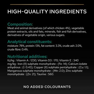 Purina Pro Plan Sterilised Adult Wet Cat Food, Chicken in Gravy