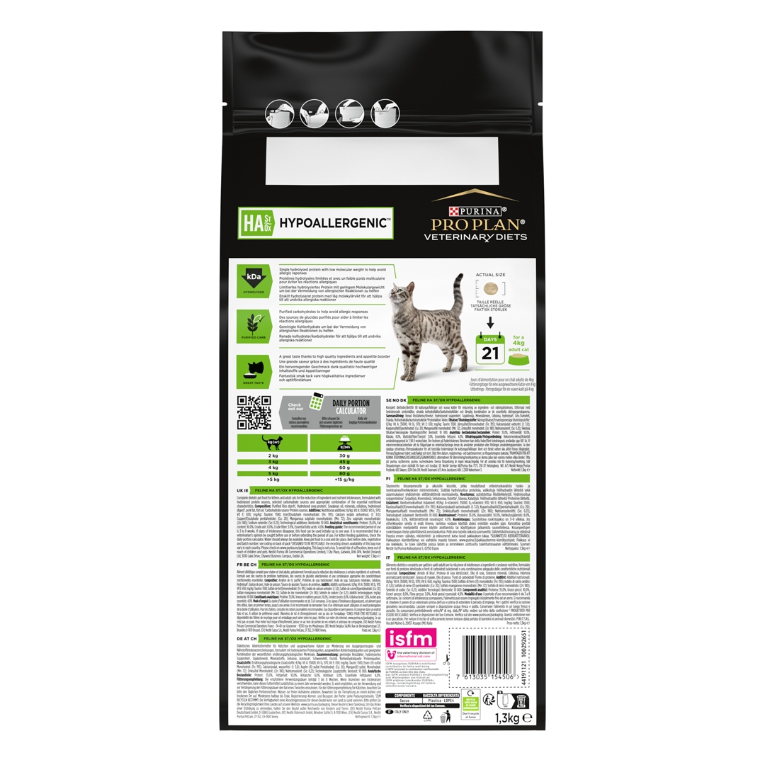 13114 PRO PLAN® VETERINARY DIETS HA Hypoallergenic Dry Cat Food