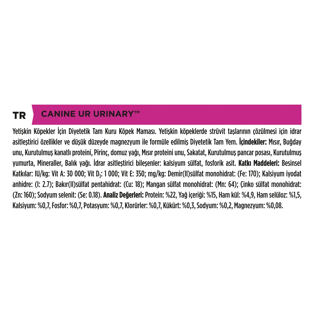 13101 PRO PLAN® VETERINARY DIETS UR Urinary Dry Dog Food