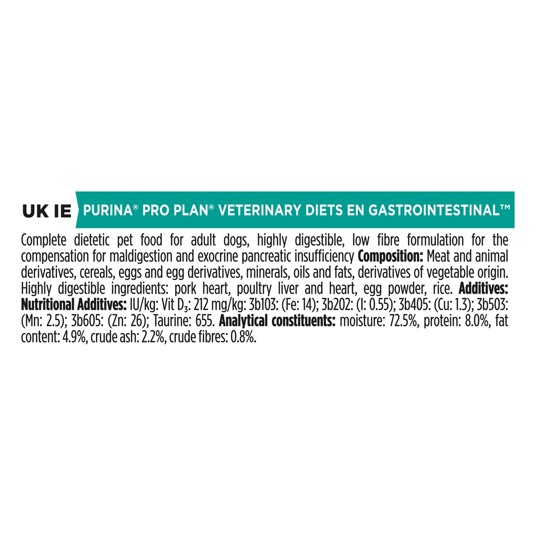 20001 PRO PLAN® VETERINARY DIETS EN Gastrointestinal Wet Dog Food