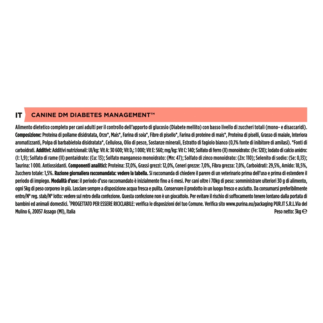 13103 PRO PLAN® VETERINARY DIETS DM Diabetes Management Dry Dog Food