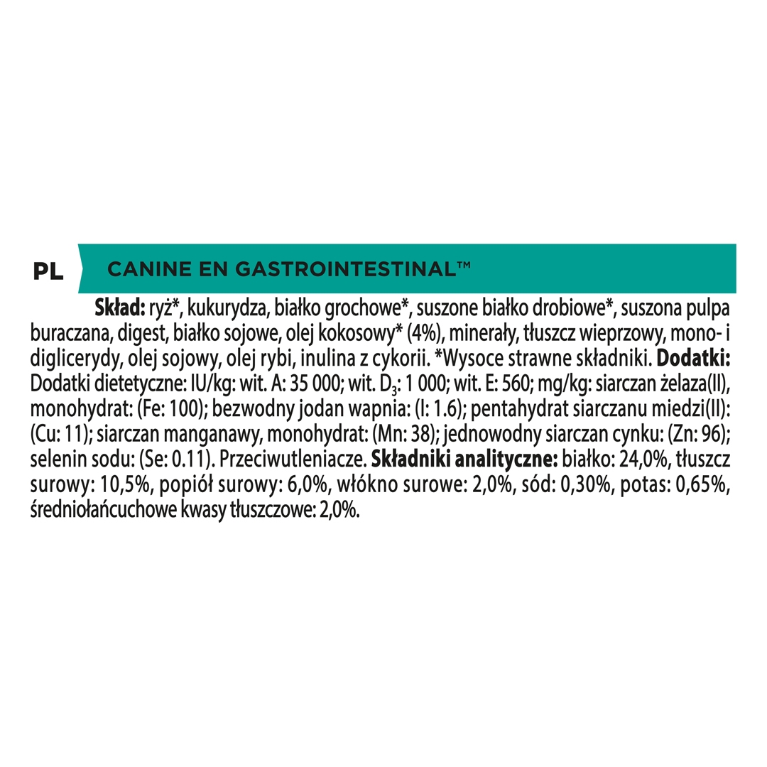 13126 PRO PLAN® VETERINARY DIETS EN Gastrointestinal Dry Dog Food