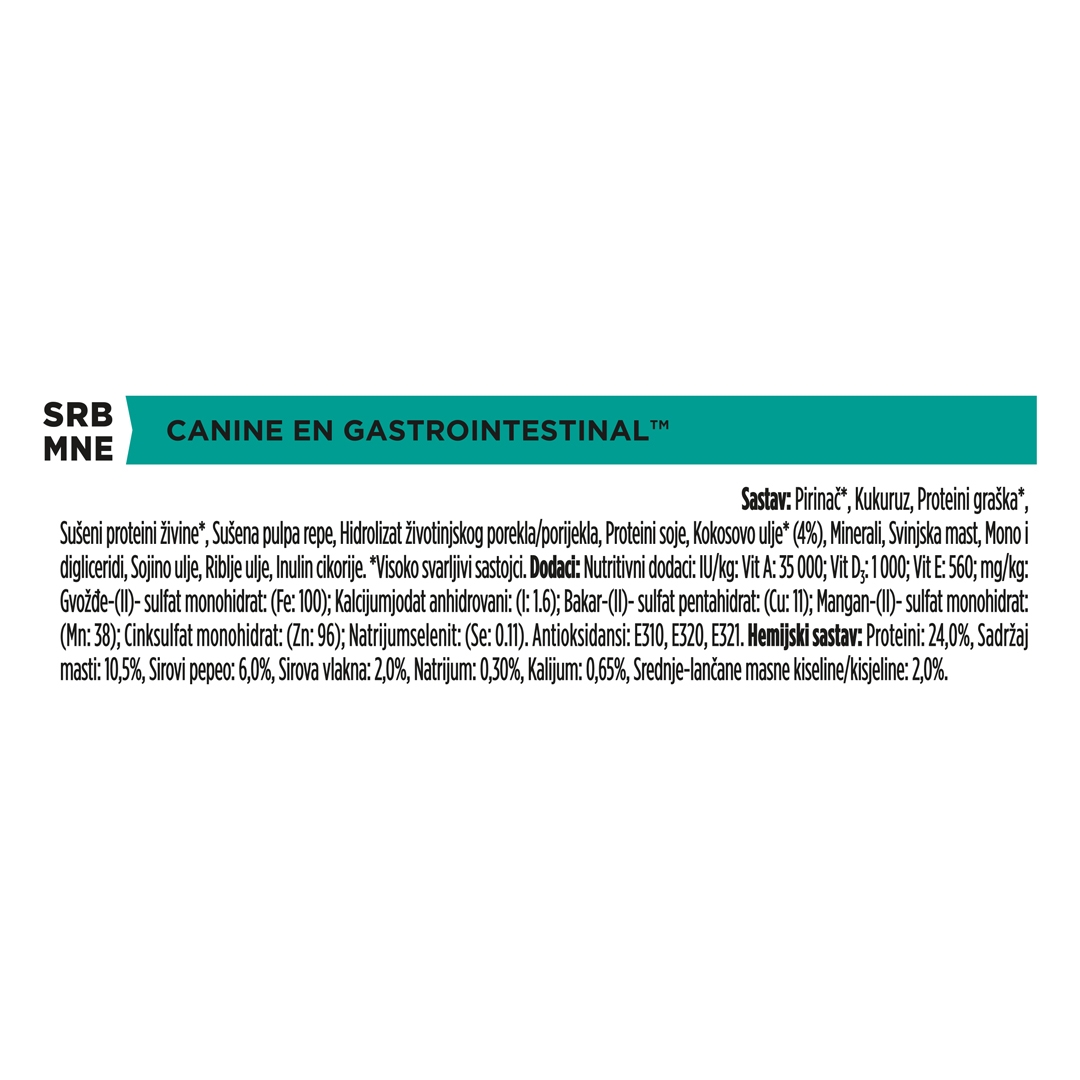 13126 PRO PLAN® VETERINARY DIETS EN Gastrointestinal Dry Dog Food