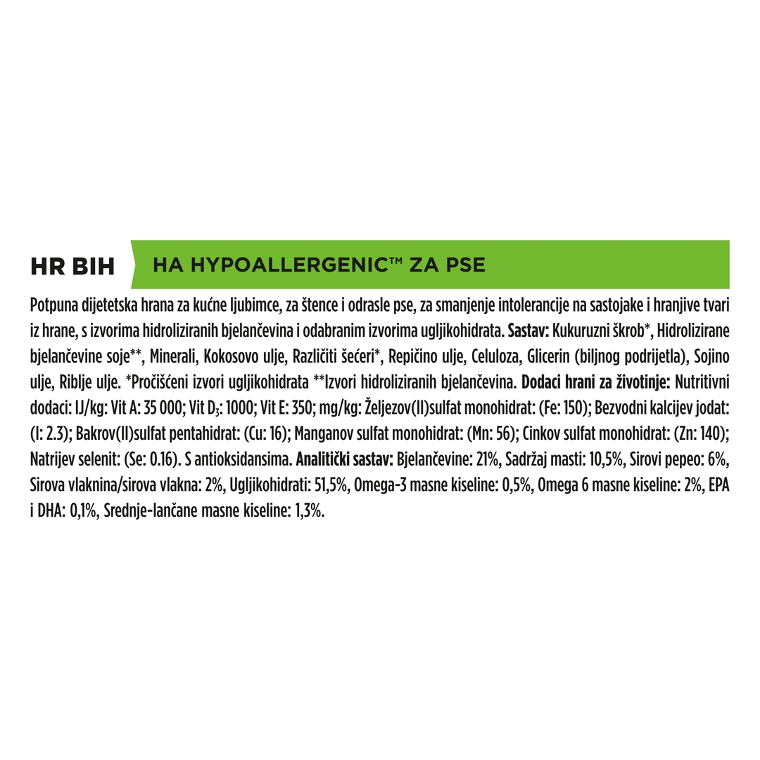 13102 PRO PLAN® VETERINARY DIETS HA Hypoallergenic Dry Dog Food