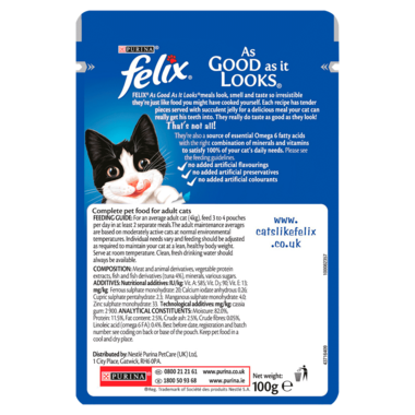FELIX As Good As it Looks Tuna in Jelly Wet Cat Food 85g