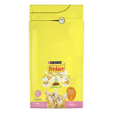 Friskies Junior Chicken, Milk & Veggies Dry Cat Food