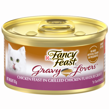Fancy Feast Gravy Lovers Chicken Feast in Grilled Chicken Flavour in Gravy Gourmet Cat Food 85g