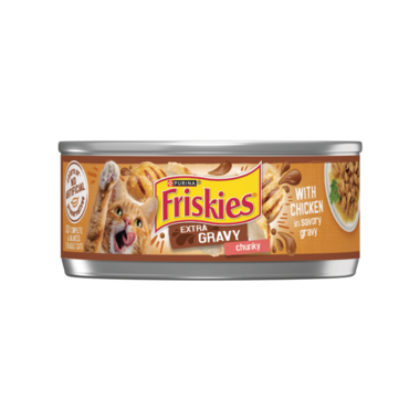 Friskies Extra Gravy Chunky With Chicken in Savory Gravy Wet Cat Food