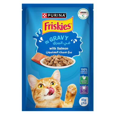 Friskies With Salmon In Gravy