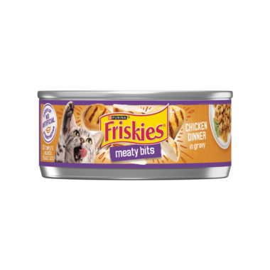 Friskies Meaty Bits Chicken Dinner in Gravy Wet Cat Food
