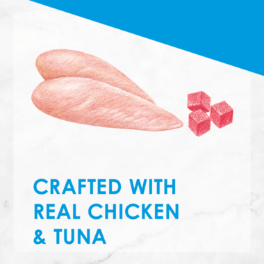 Fancy Feast® Adult Puree Kiss Chicken Puree With Tuna Flakes