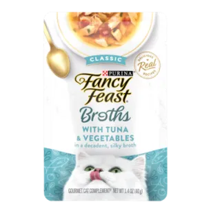 Fancy Feast with Tuna & Vegetables in a Decadent Silky Broth