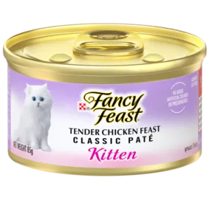 Fancy Feast Classic Pate Kitten Tender Chicken Feast Gourmet Cat Food 85g
