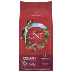 Purina ONE® Small Bites Beef & Rice Formula, 8 LB (3.63 kg)