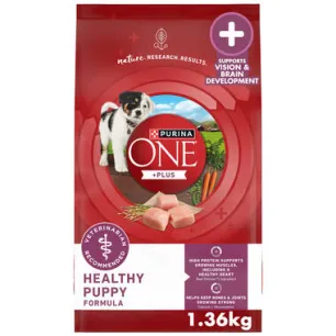 Purina ONE® +Plus Healthy Puppy Formula, 3lb (1.36 kg)