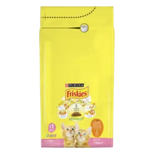 Friskies Junior Chicken, Milk & Veggies Dry Cat Food