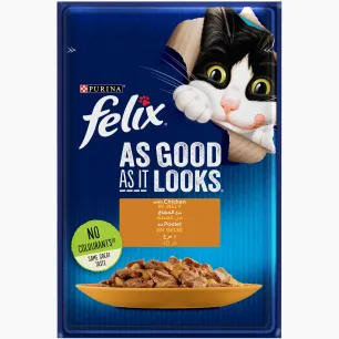 127409 FELIX® As Good As it Looks Chicken in Jelly Wet Cat Food