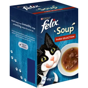 122581 FELIX® Soup Farm Selection Wet Cat Food