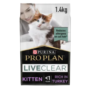 Purina Pro Plan LiveClear Kitten, Allergen Reducing Dry Cat Food with Turkey