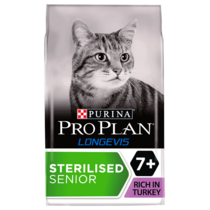 PRO PLAN Adult 7+ Sterilised LONGEVIS Turkey Dry Cat Food