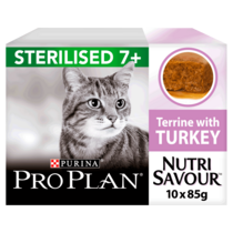 PRO PLAN Adult 7+ Sterilised NUTRISAVOUR Turkey Wet Cat Food