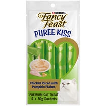 Adult Puree Kiss Chicken Puree With Pumpkin Flakes Wet Cat Treats