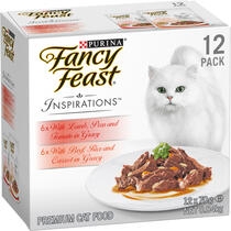 FANCY FEAST Adult Inspirations Beef Lamb Wet Cat Food 12pk