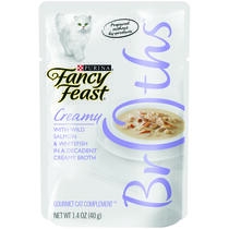 Fancy Feast® Wet Cat Food Complement with Wild Salmon & Whitefish in a Decadent Creamy Broth