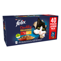 FELIX® Doubly Delicious Meaty Selection Wet Cat Food